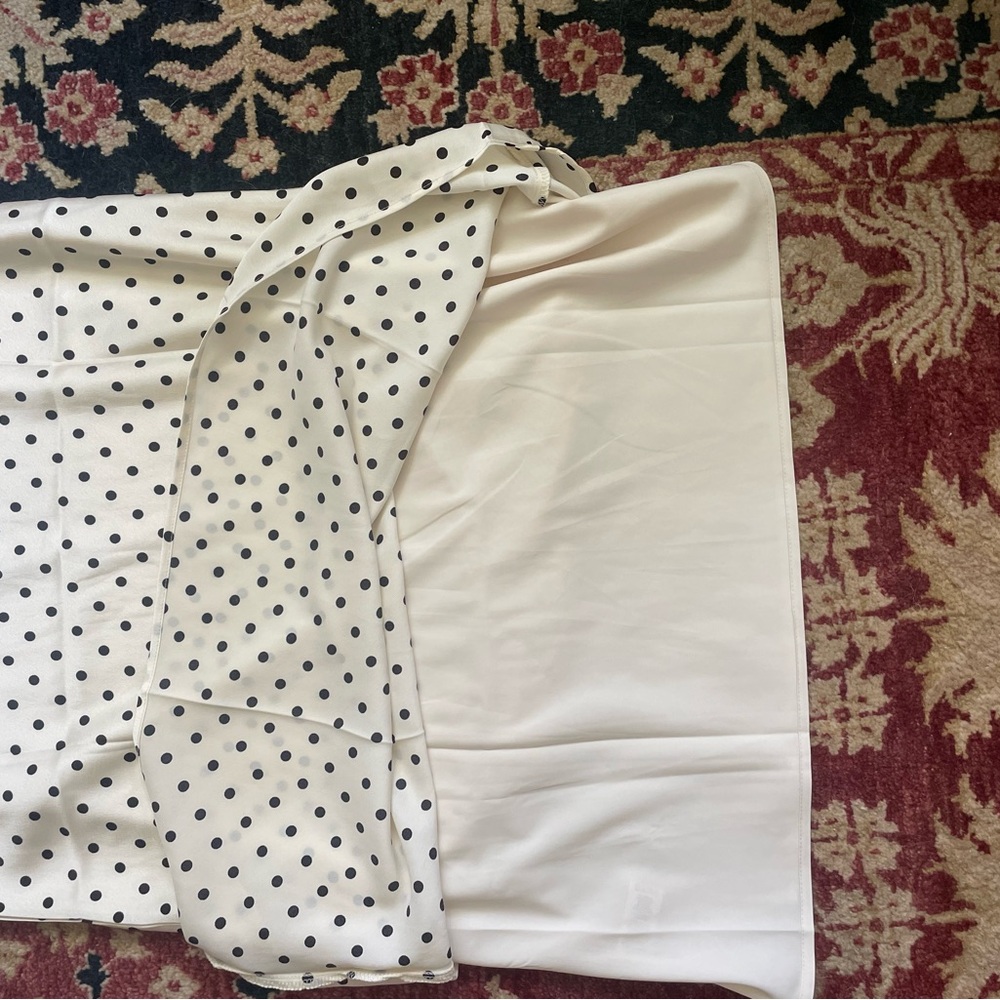 Elegant Black and White Polka Dot Dress size S - Picture 10 of 10